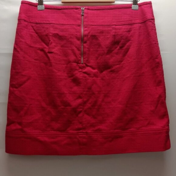 Talbots Womens Skirt Size 12 Pink Tweed Pencil Style Fully Lined Back Zip GUC - Picture 4 of 8